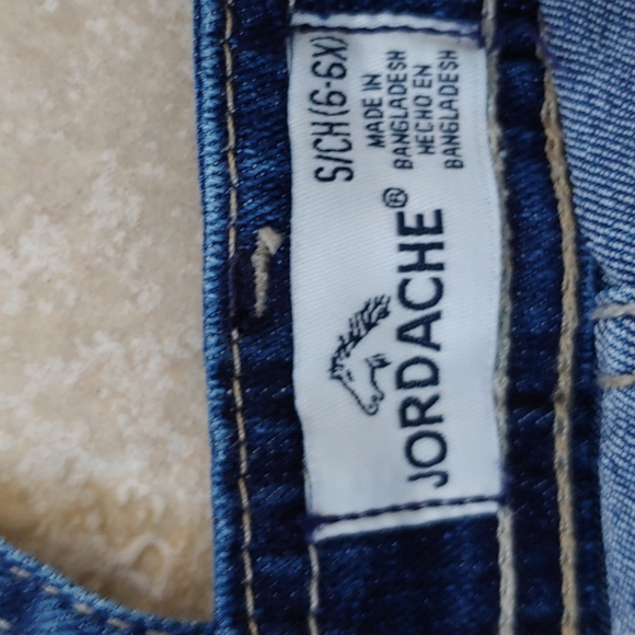 ☀ Sale 4 for$20 Girls 6x Overall Shorts - Picture 3 of 5